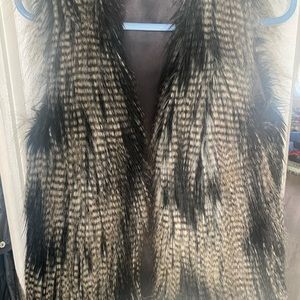 Faux fur vest